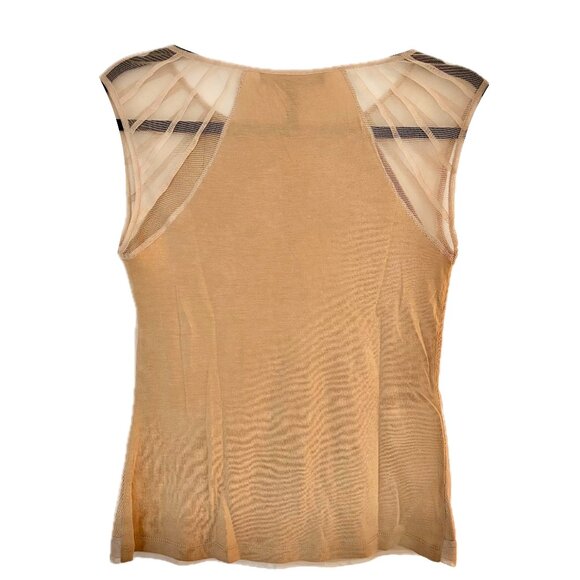 BCBG MaxAzria Sheer Nude Lace Tank Top - NEW Womens Size XS - Picture 2 of 9